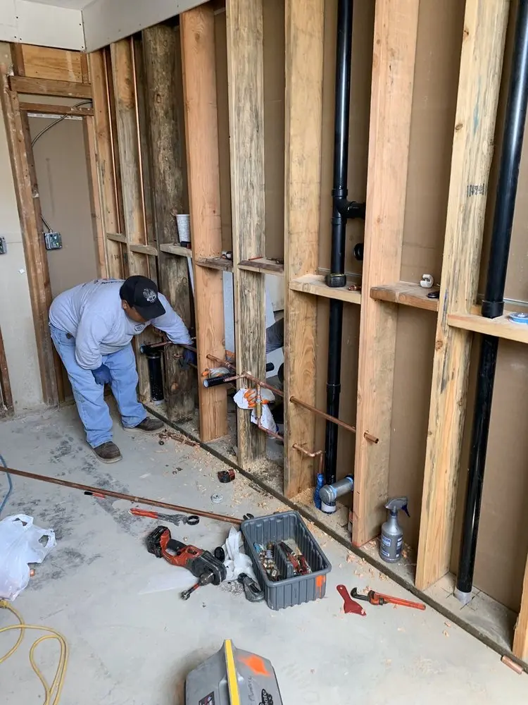 Commercial rough-in plumbing for Trenchless Sewer Repair in Mount Auburn